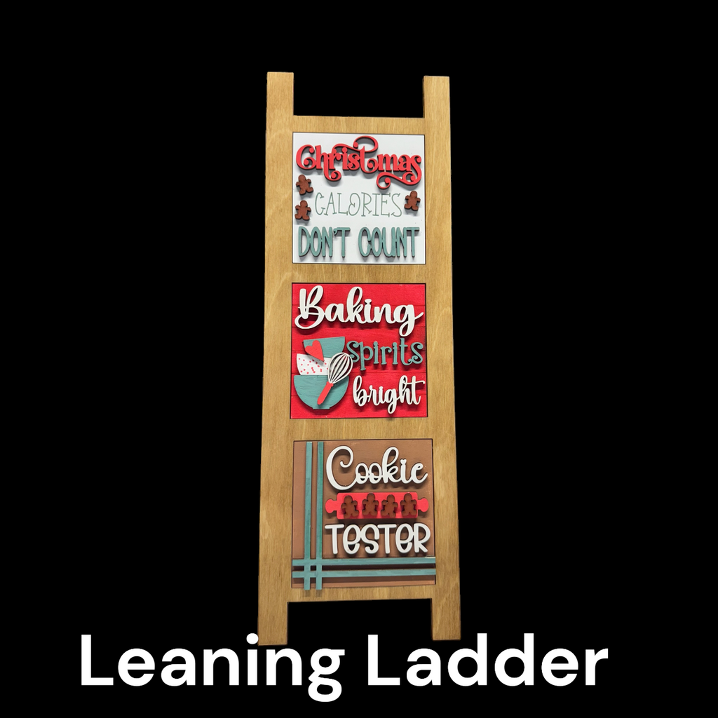 Farmhouse leaning ladder