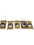 Moose Sleigh Ornaments