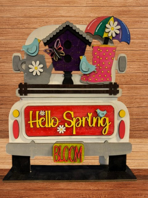 Hello Spring Truck Door Hanger