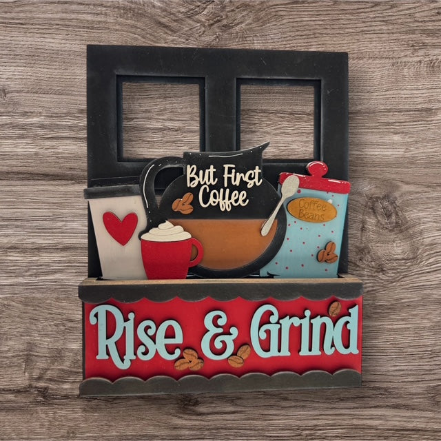 Rise & Grind Window Box Insert