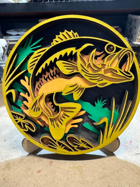 Round Bass layered Decor
