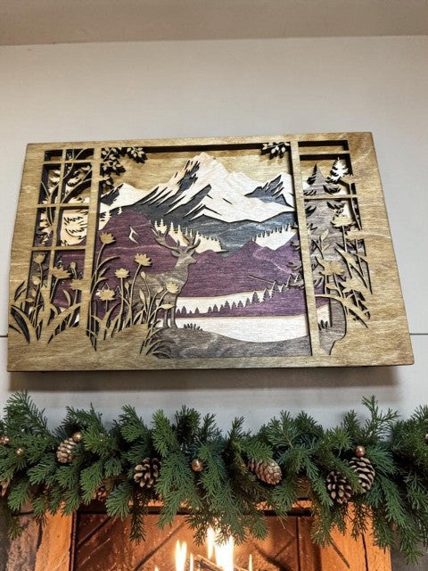 Deer Mantel Decor