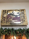 Deer Mantel Decor
