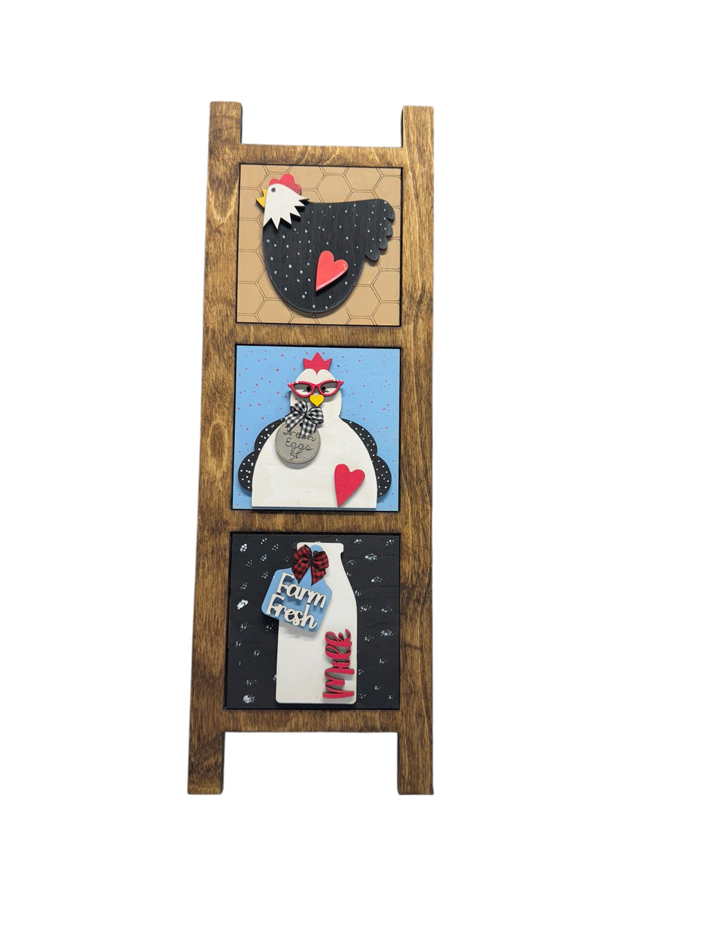 Farmhouse leaning ladder