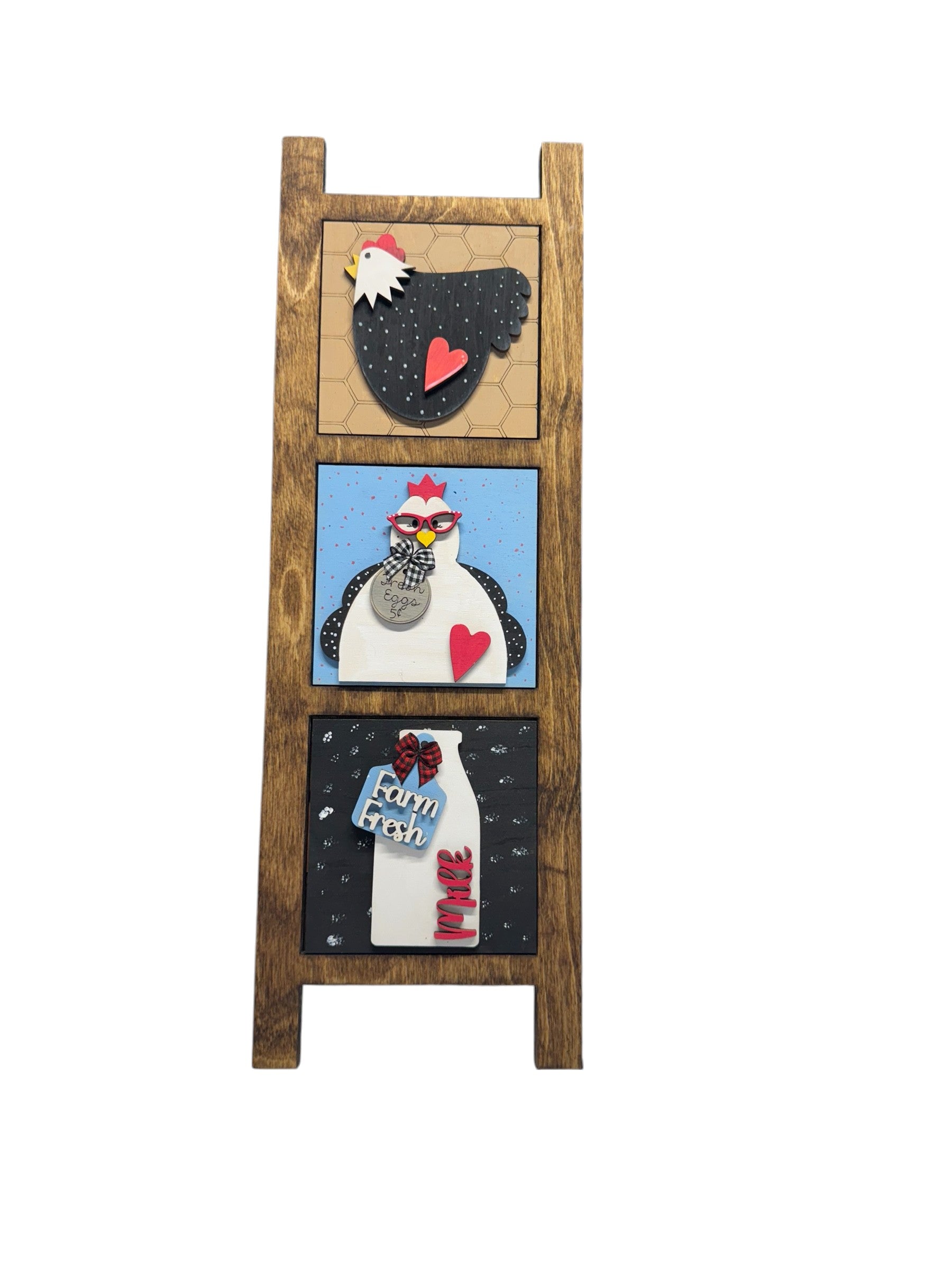 Farmhouse leaning ladder