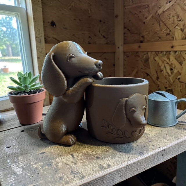 Daschound Planter