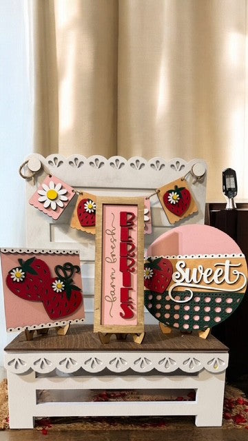 Strawbarry Bench set