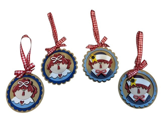 Raggedy Ann & Andie Ornaments